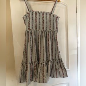 Floral babydoll mini dress